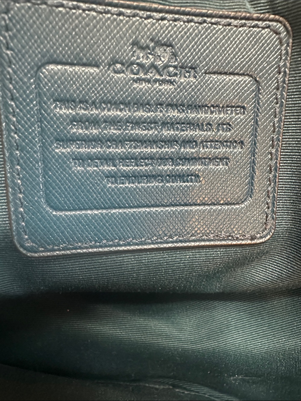 Coach Teal Blue Leather Dome Satchel with Removable Strap - Picture 2 of 15